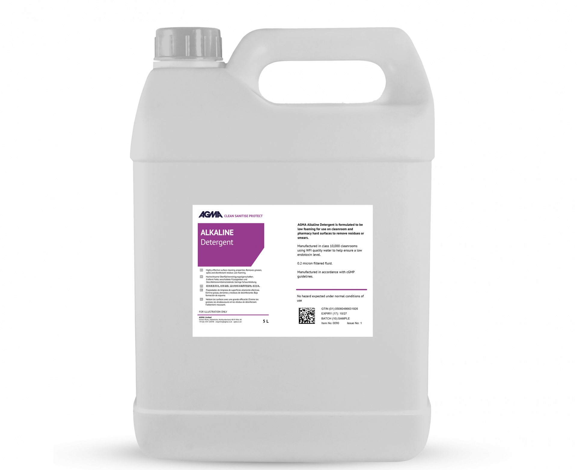 Imagen de portada | 11006781 | AGMA - Filtro para detergente alcalino - 5 l